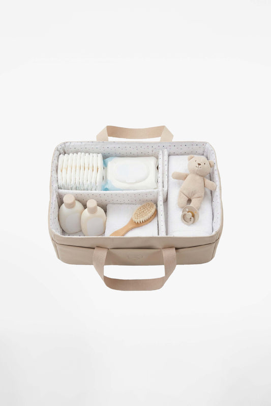 CADDY BAG Organizer Tasche für den Wickeltisch - Gum Beige