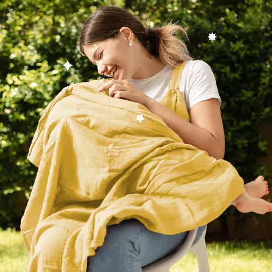 Swaddle wrap and breastfeeding cover Koala Soft Touch 120x120