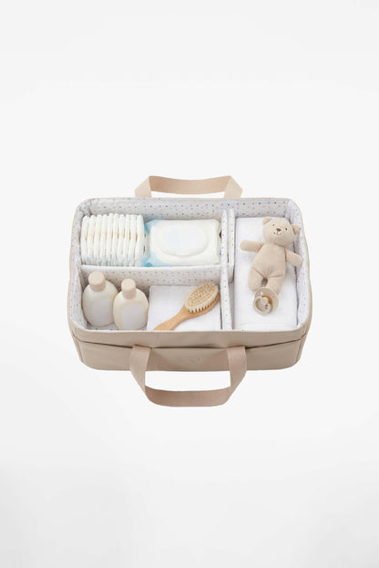CADDY BAG Organizer Tasche für den Wickeltisch - Gum Beige
