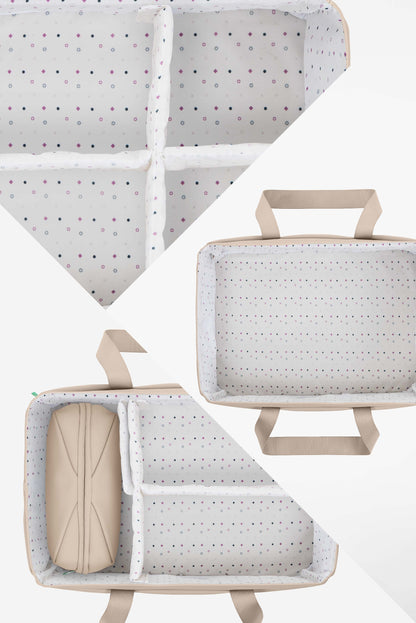 CADDY BAG Organizer Tasche für den Wickeltisch - Gum Beige