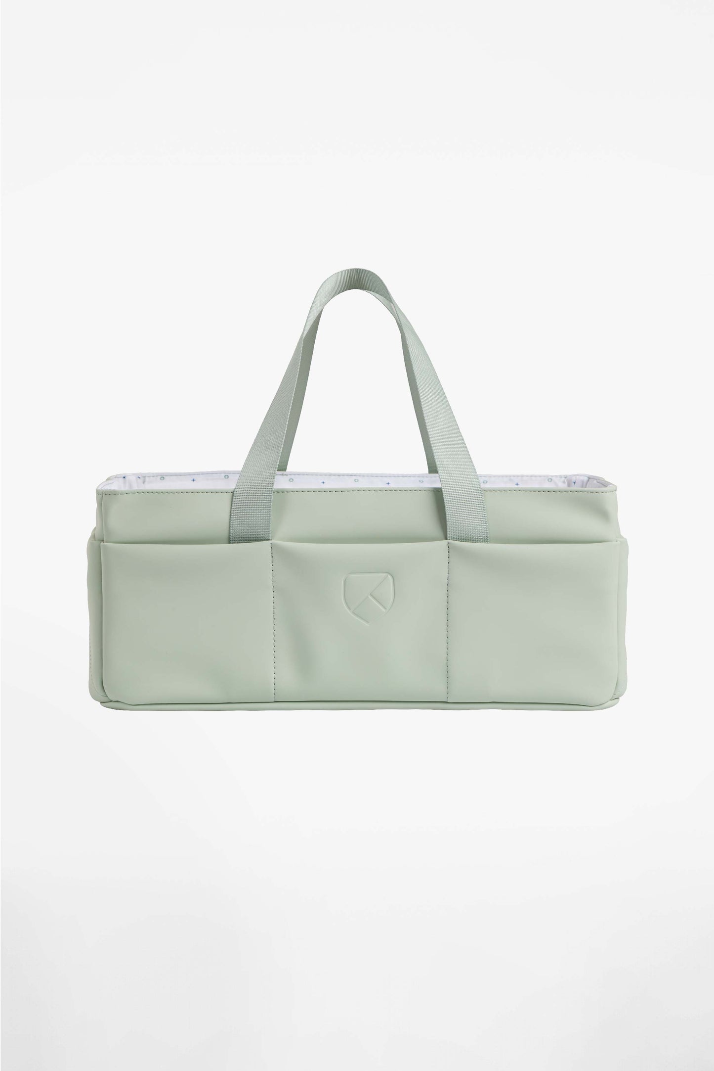 caddy bag organizer tasche für den wickeltisch - gum pale green