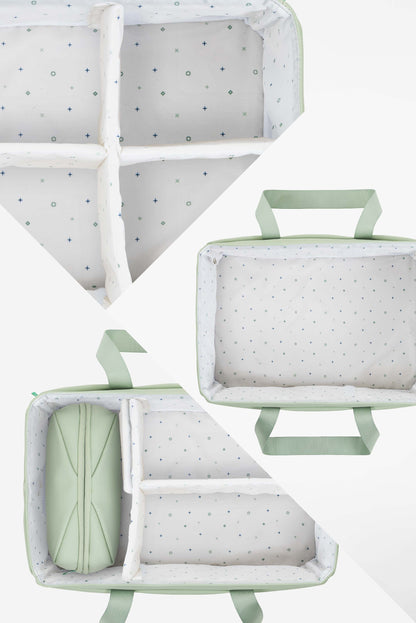 CADDY BAG Organizer Tasche für den Wickeltisch - Gum Pale Green