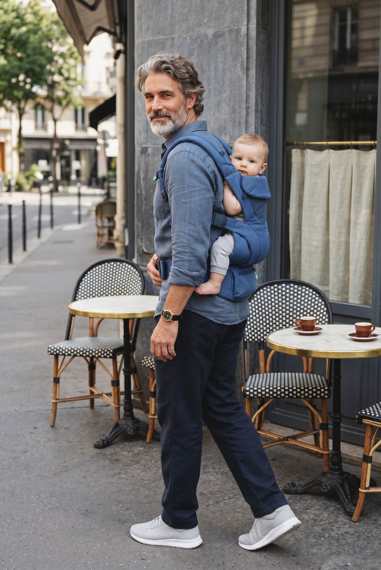 cuddle carry baby carrier - dark blue