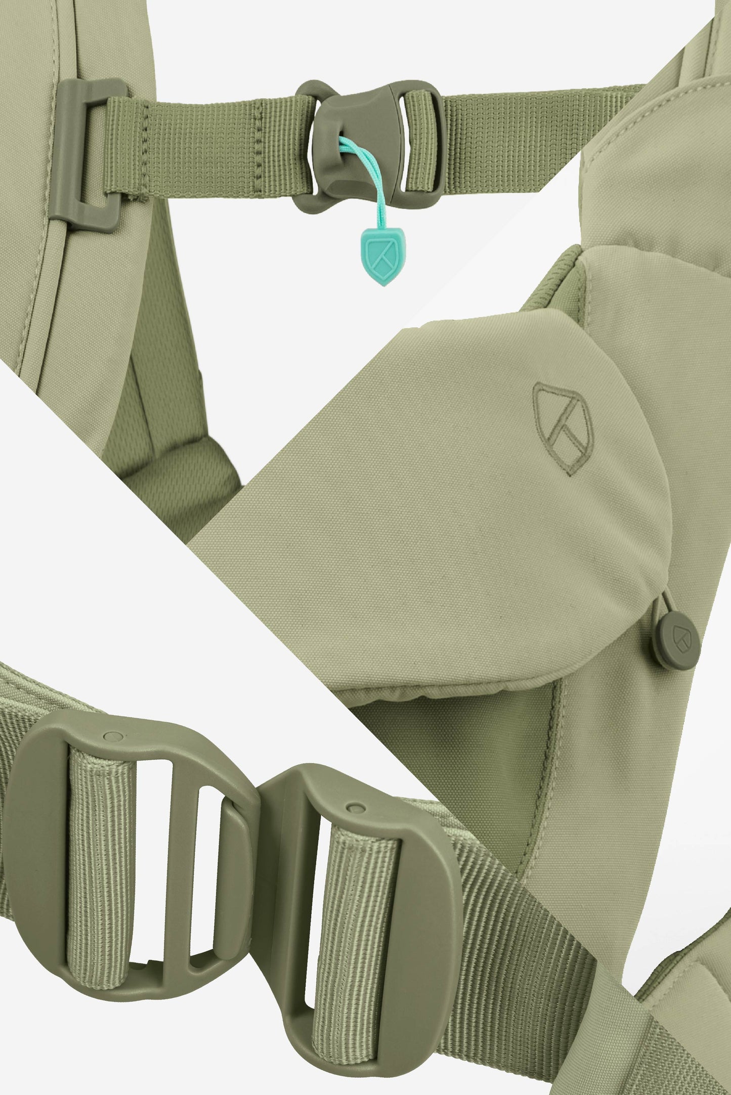 cuddle carry baby carrier - light green