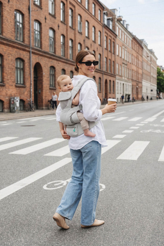 CUDDLE CARRY Baby Carrier - Light Grey