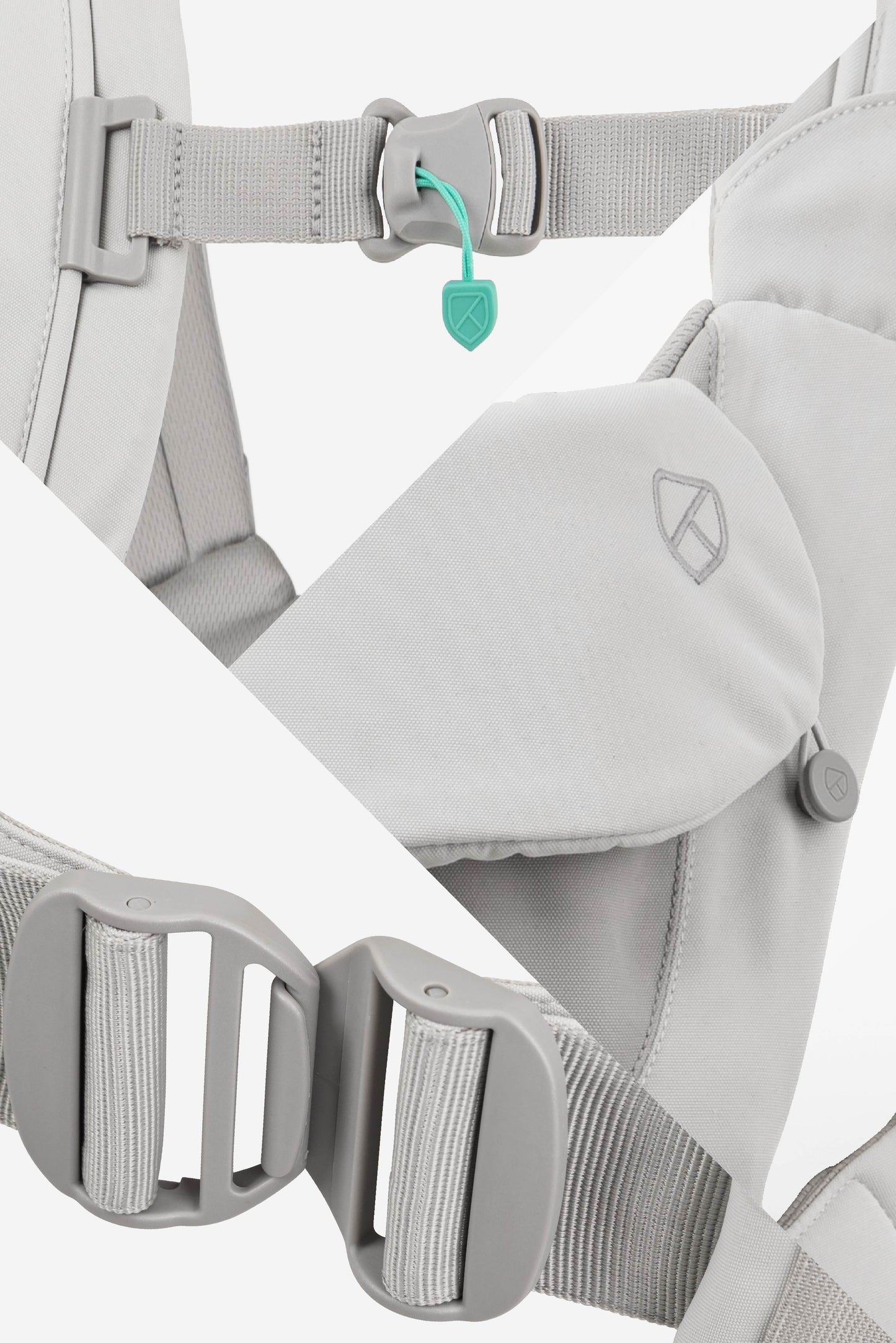 cuddle carry baby carrier - light grey