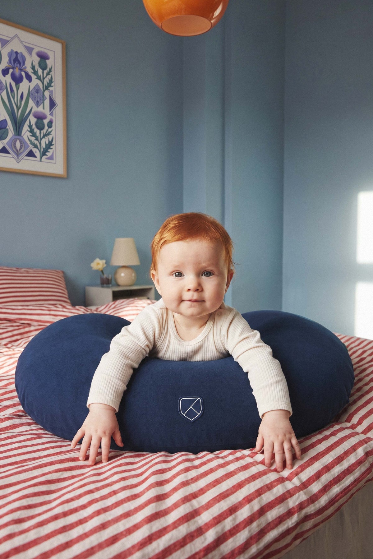 hug baby stillkissen - dark blue