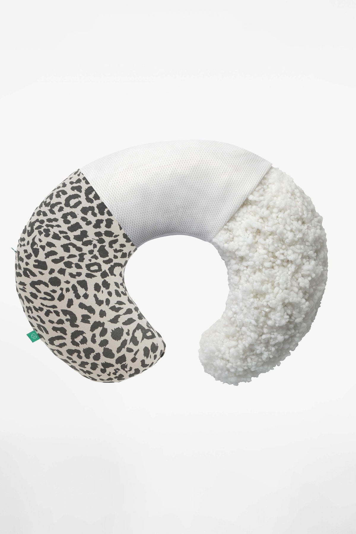 hug baby breastfeeding pillow - leo white grey