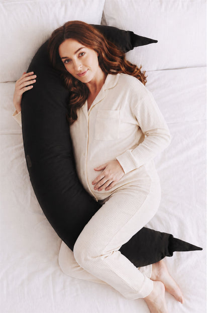 HUGS Pregnancy and Breastfeeding Pillow - Black