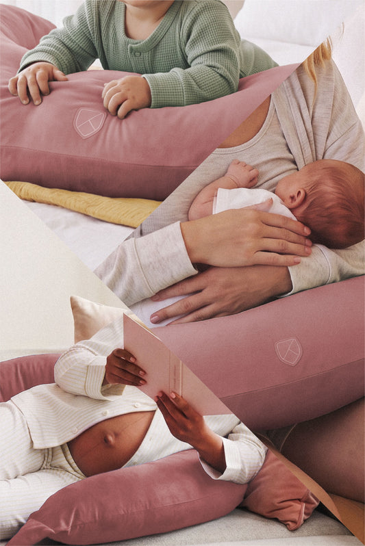 HUGS coussin de grossesse et d'allaitement - Light Brown