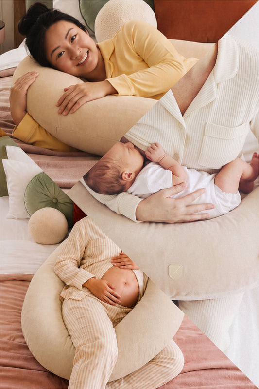 HUGS PLUS coussin de grossesse et d'allaitement - Beige