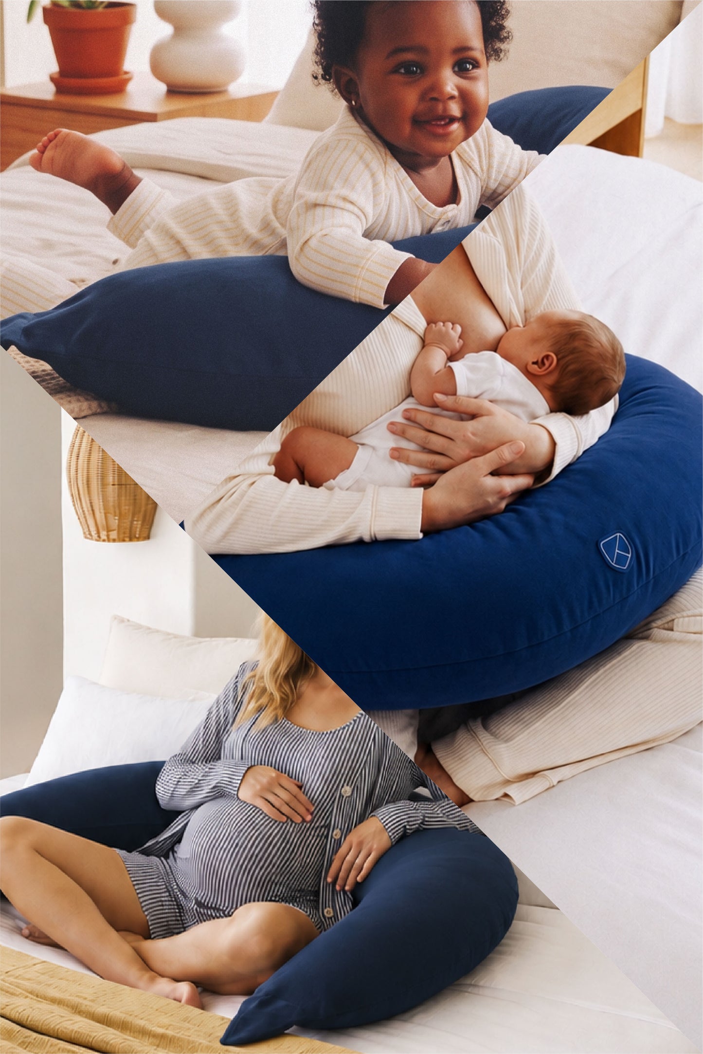 hugs plus cuscino gravidanza e allattamento - dark blue