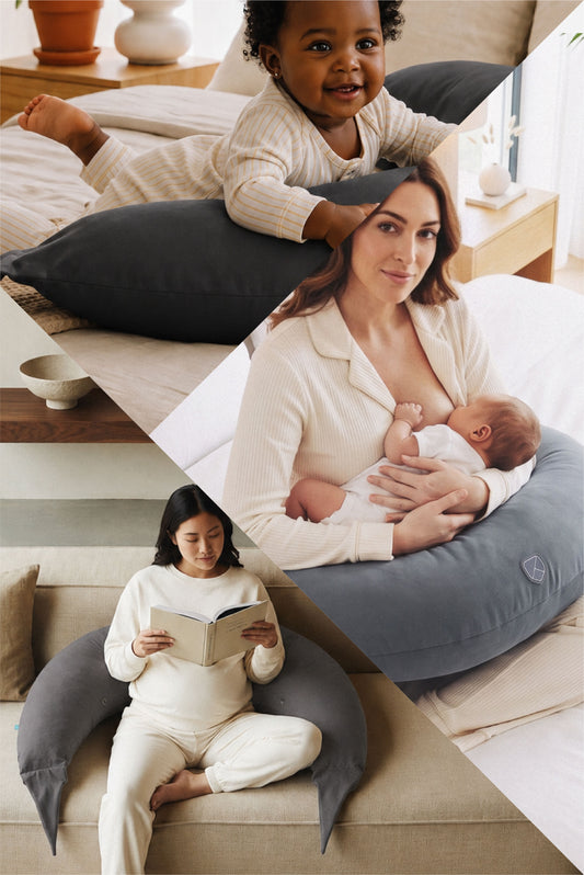 HUGS PLUS coussin de grossesse et d'allaitement - Dark Grey