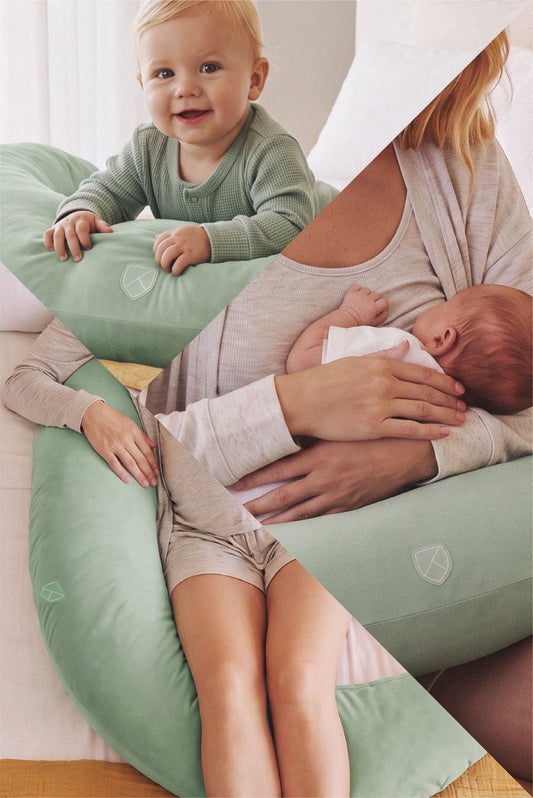 HUGS PLUS coussin de grossesse et d'allaitement - Pale Green