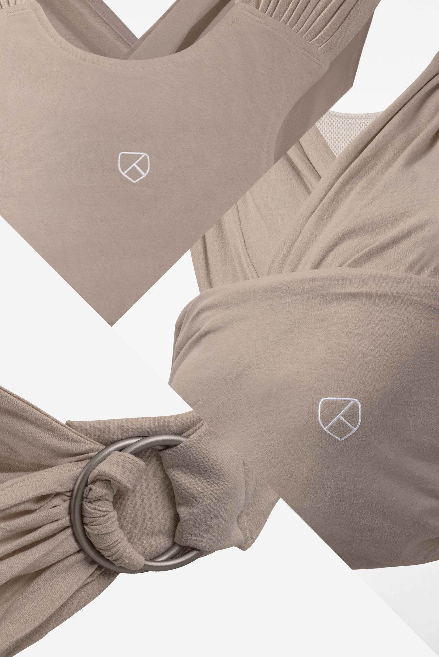 cuddle band 2 linen baby-tragetuch - cappuccino