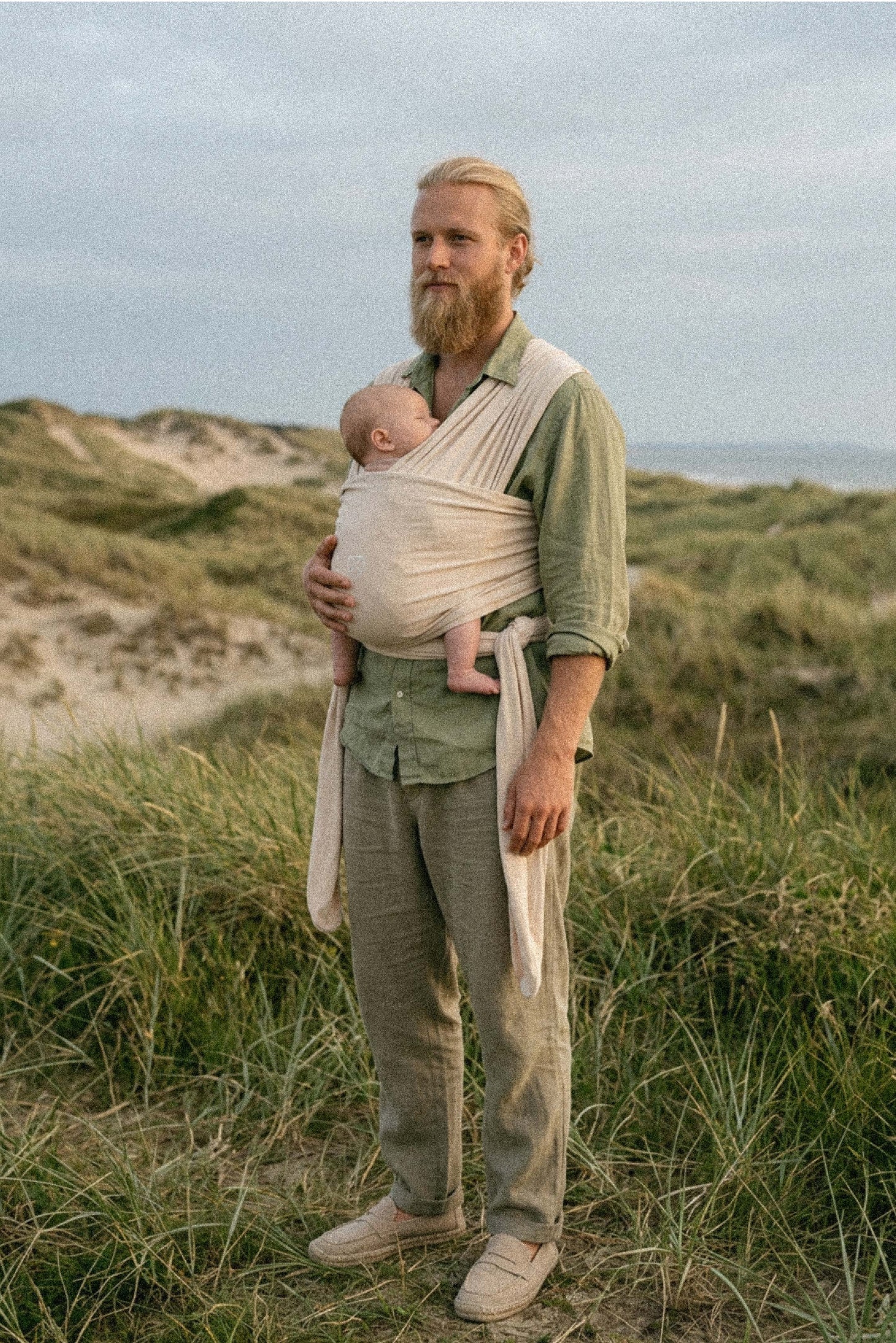 cuddle band 2 linen fular portabebés lino - oat 