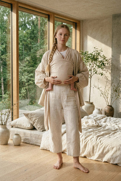 CUDDLE BAND 2 LINEN fular portabebés lino - Oat 