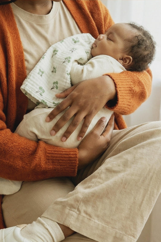 SOFT TOUCH 30X30 Newborn muslin cloths - Blossom Green
