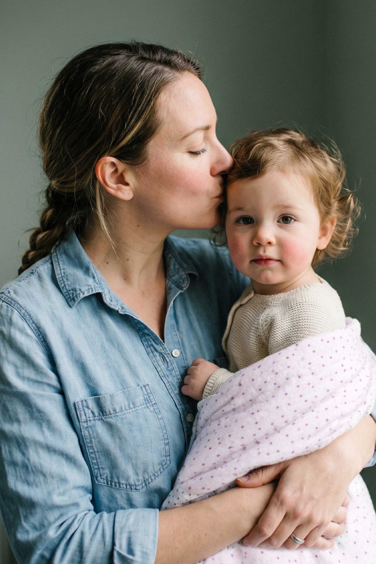soft touch 80x80 newborn muslin cloths - blossom purple