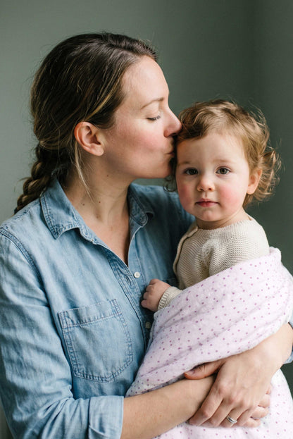 SOFT TOUCH 80x80 Newborn muslin cloths - Blossom Purple