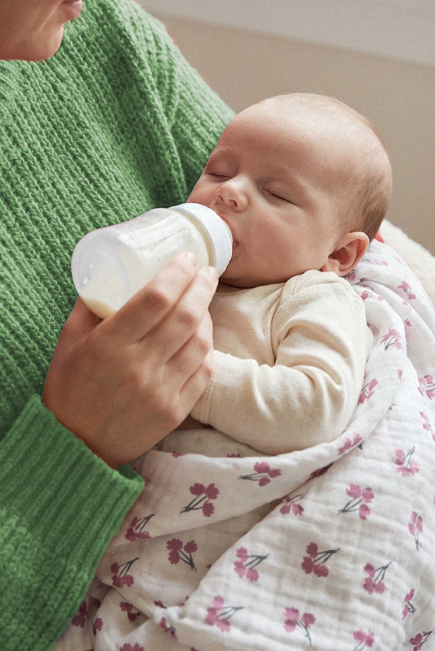 soft touch 80x80 newborn muslin cloths - blossom purple