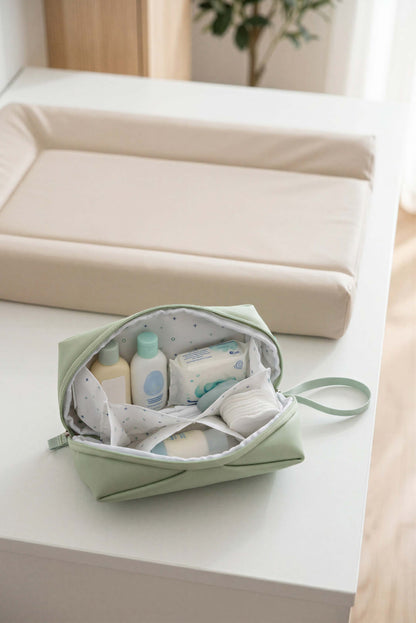 NECESSAIRE Baby Beauty Case -  Gum Pale Green