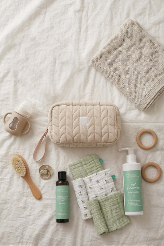 NECESSAIRE Baby Beauty Case -  Quilted Beige