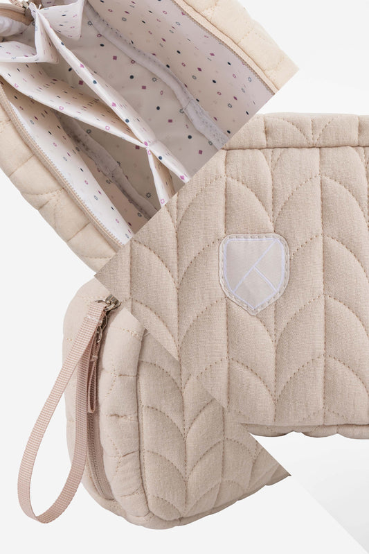 NECESSAIRE Baby Beauty Case -  Quilted Beige