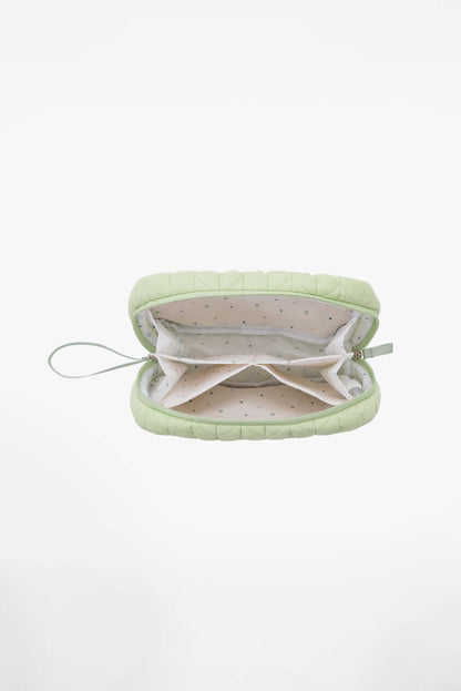 NECESSAIRE Baby Beauty Case -  Quilted Pale Green