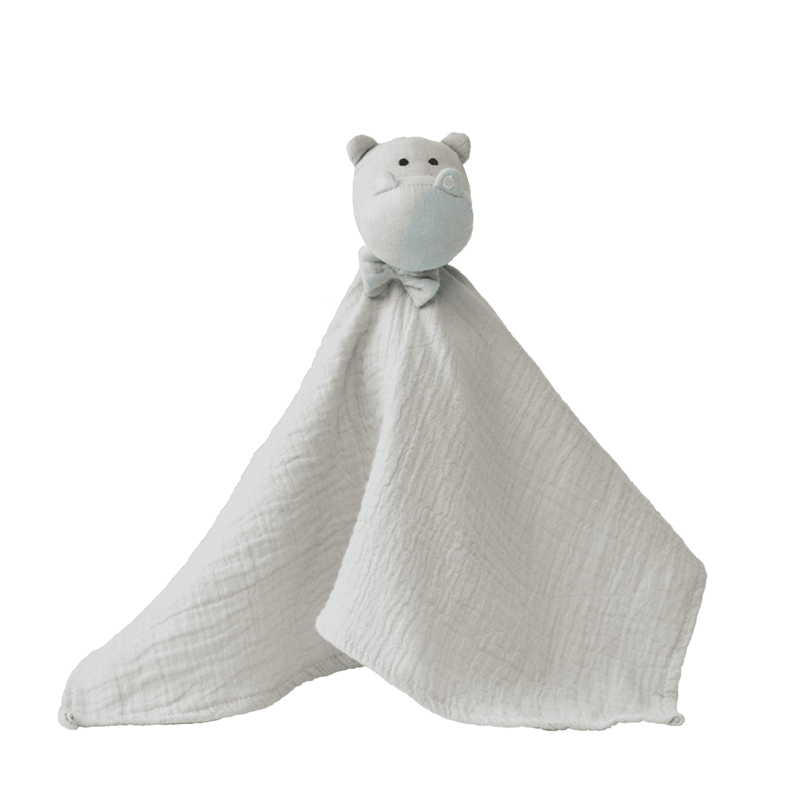 SOFT FRIEND dou dou en muselina de algodón - Hippopotamus