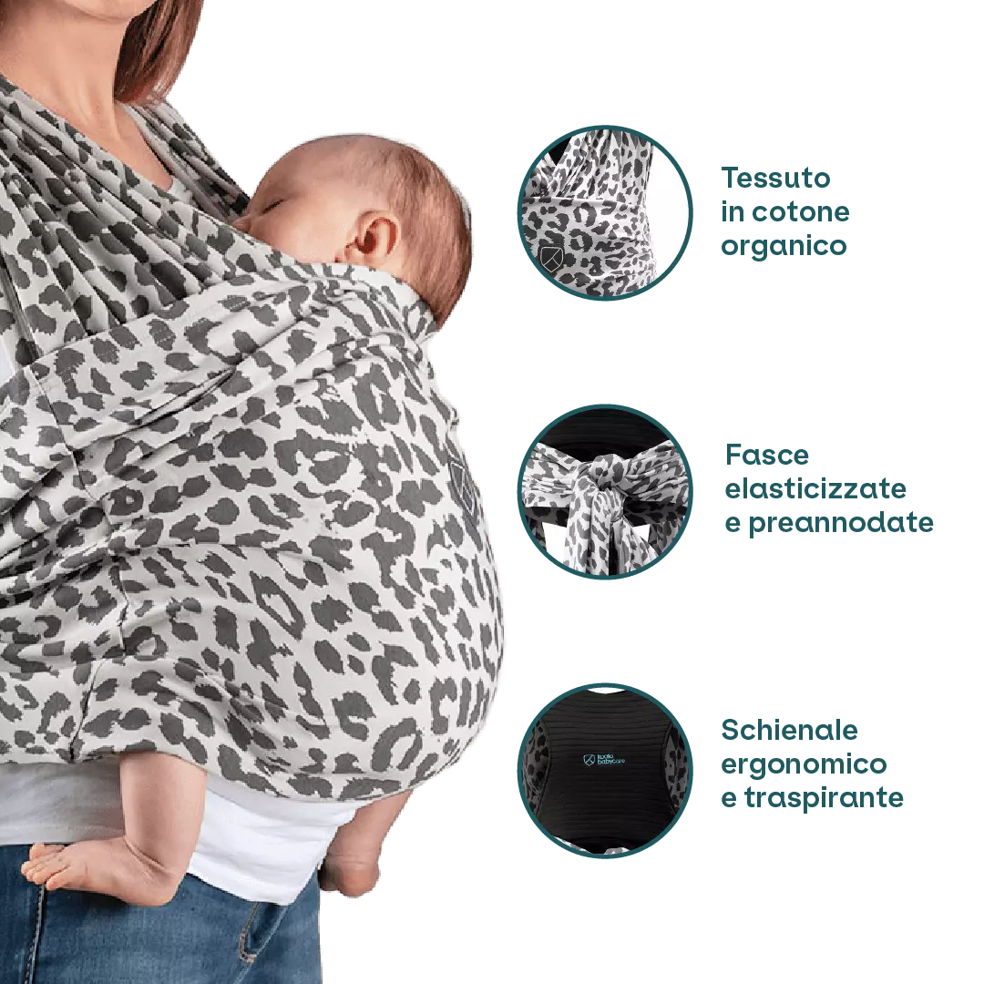 Fascia Porta Bebè Koala Babycare | Cuddle Band 2.0 In Cotone Organico | Fino A 15 Kg - Foto 12