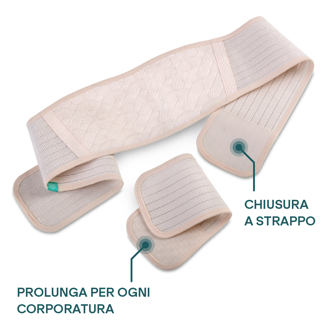 Koala Babycare Fascia Sostegno Gravidanza - Pancera Per Pancia E Schiena, Nero - Foto 9