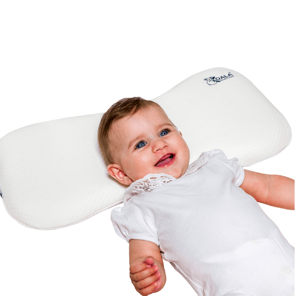 SIMIA™ Oreiller bébé ergonomique avec housse amovible - Contre le dos plat  de la tête